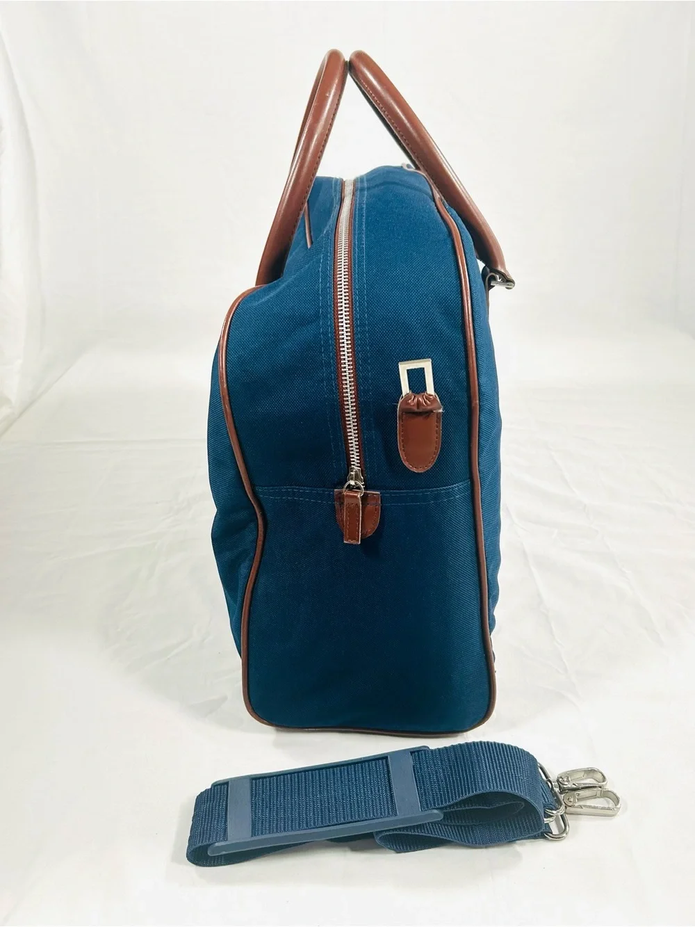 Vintage Polo Ralph Lauren Duffle Bag with Prominent Brown Embroidered Pony Logo